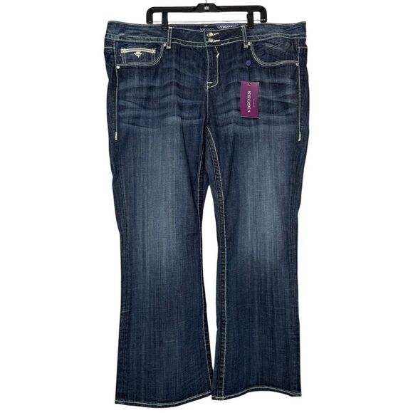 |NWT| VIGOSS Embellished Embroidered New York Boot Jeans - Picture 2 of 11